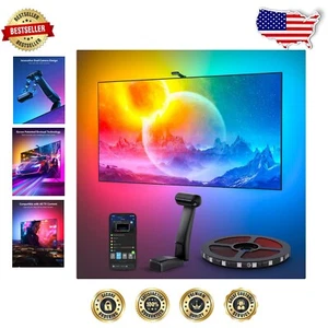 Multicolor TV Backlight with Enhanced RGBIC Lighting for Home Entertainment - Picture 1 of 11