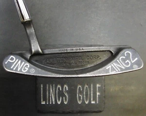 Original Black Ping Zing 2 Putter Steel Shaft 90.5cm Length Psyko Grip - Picture 1 of 11