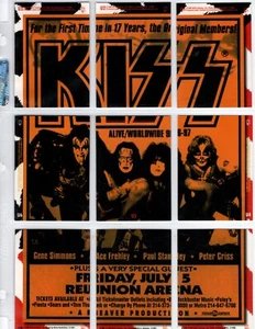 KISS 1998 Cornerstone 9 Card Puzzle Set - Picture 1 of 1
