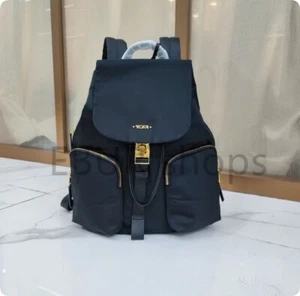 TUMI Voyageur Rivas Backpack Black Nylon Lightweight Bag 196317 Women’s Japan - Picture 1 of 8
