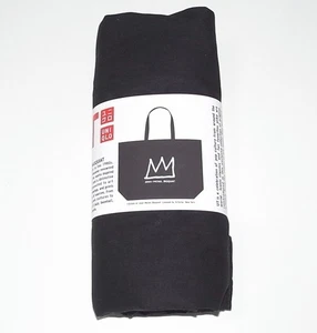 Uniqlo x Basquiat 'Crown' bedruckte Beuteltasche schwarz Größe Large fast neuwertig kostenloser Versand - Bild 1 von 4