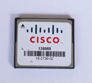 1x Cisco Systems CF Card Compact Flash Memory Card 128mb Made in USA Used #107 - Picture 1 of 2