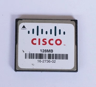 1x Cisco Systems CF Card Compact Flash Memory Card 128mb Made in USA Used #107 - Image 1 of 2