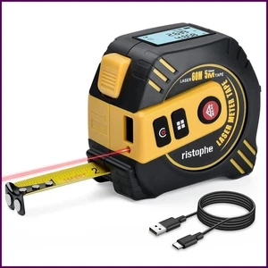 Láser Medidor de distancia 197 ft cinta de medir 16 ft impermeable recargable L - Imagen 1 de 8