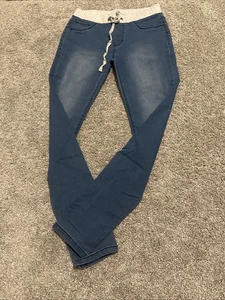 Route 66 Girls Blue Gray Waistband Adjustable Size 14 Jeggings - Picture 1 of 2