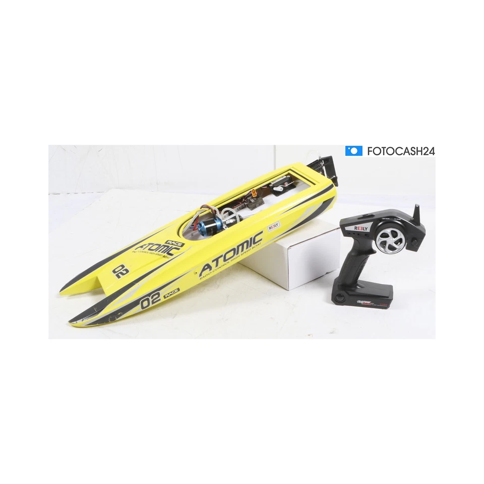 Reely ATOMIC-680 RC Motorboot Rennboot Modellbau RtR 68cm... + Defekt (283084) - Bild 1 von 4