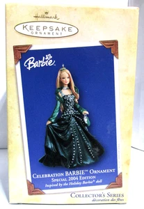#1 - Hallmark Celebration BARBIE Ornament Special 2004 Edition Green Dress - New - Picture 1 of 2