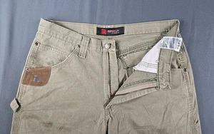 Pantalones Wrangler Para Hombres 32x32 Marrón Carga Riggs Ripstop Ropa de Trabajo Desteñida Pierna Recta - Imagen 1 de 17