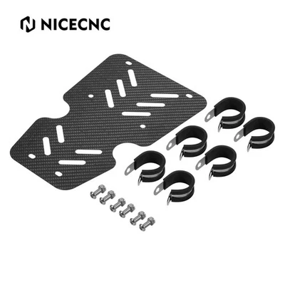 Carbon Fiber Radiator Mud Splash Guard For Honda TRX450R Kick Start 2006-2009 - Image 1 of 4