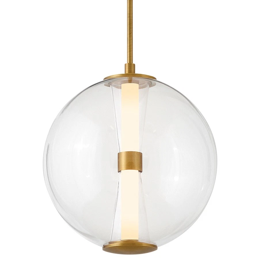 Hinkley Lighting Elin Pendant, Lacquered Brass/Clear - 33107LCB - Image 1 of 1