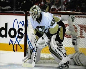 Foto firmada por Matt Murray de los Pittsburgh Penguins 8x10 certificado de autenticidad - Imagen 1 de 1