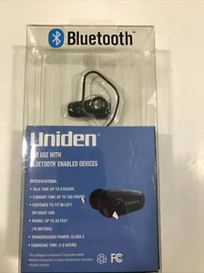 Uniden Bluetooth Over-the-Ear Headset (Black) Open Box But Appear Unused - Zdjęcie 1 z 7