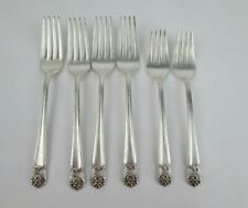 1847 Rroger Bros IS Eternally Yours Silver Plate Dinner Salad Fork Lot of 6