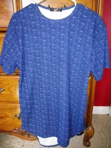 Good T elongated mens shirt size Medium blue - Picture 1 of 3