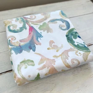Pottery Barn Claudia Scroll Print KING Duvet Cover Multicolor 108x92 Watercolor - Picture 1 of 10