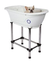 Flying Pig&#8482; Pet Dog Cat Portable Bath Tub (White, 37.5"x19.5"x35.5") White