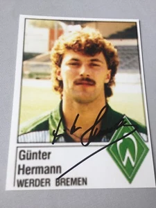 GÜNTER HERMANN Werder Bremen 1988 Deutscher Meister signiertes Foto 10x13 - Picture 1 of 1