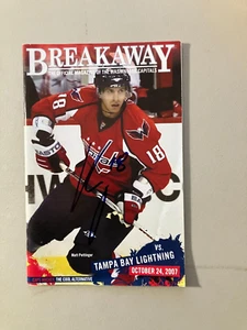 Revista Breakaway autografiada por Matt Pettinger Washington Capitals - Imagen 1 de 1