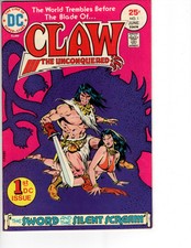 Claw the Unconquered #1 Comic Book 1975 High Grade