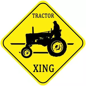 Neu Blechschild Traktor Xing Vorsicht Kreuzung Schild Bauernhof Tier Geschenk für In... - Bild 1 von 1