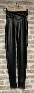 Volunce Club schwarze Leggings aus Kunstleder Größe UK 4 - Bild 1 von 2