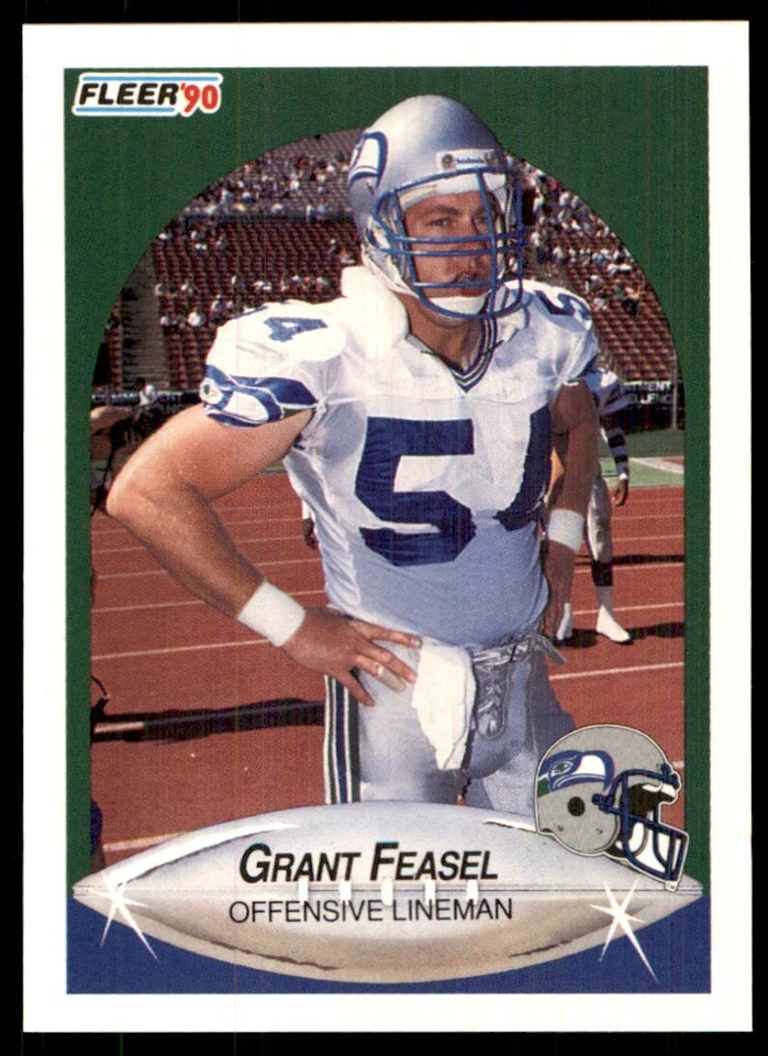 1990 Fleer Grant Feasel RC Seattle Seahawks #265 - Image 1 of 2