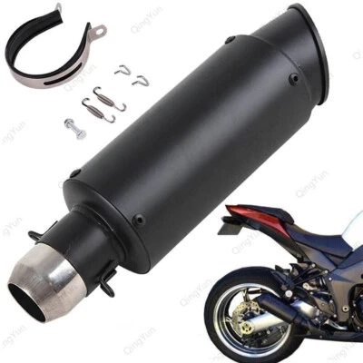For Suzuki DR650 DR650SE DL250 GSX250R SV650 Slip-On Exhaust Pipe 60mm Muffler - Image 1 of 4