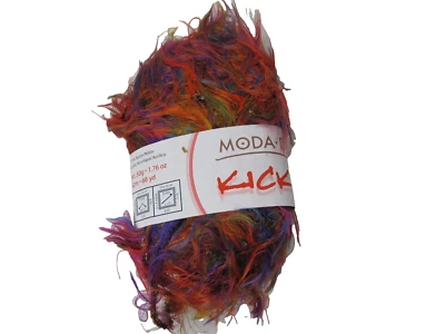 Moda DEA Kickx Designer Yarn Color 3780 Lucky Bulky  Nylon and Acrylic - Image 1 of 4