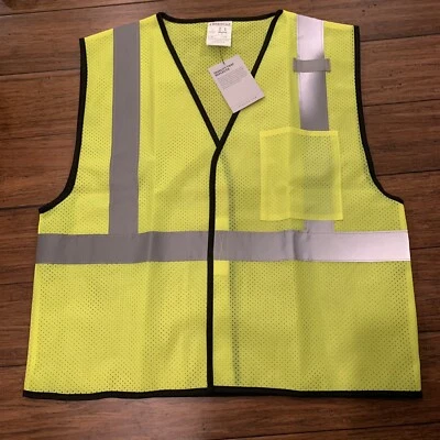 Kishigo - High Visibility Mesh Vest, Yellow with Reflective Stripes, L-XL - Image 1 of 4