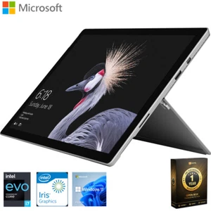 Microsoft Surface Pro 12.3" Intel i7-7660U 8/256GB Tablet + 1 Year Warranty Pack - Afbeelding 1 van 6
