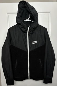 Nike Winterized Sherpa Hooded Full Zip Long Sleeve Athletic Jacket- Boys XL - Picture 1 of 5
