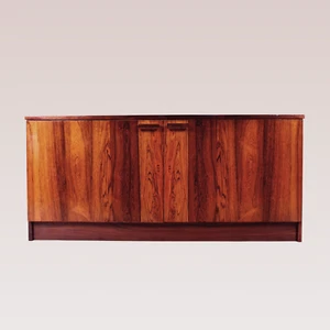 Danish Rosewood Sideboard Cabinet Mid Century Vintage 1960s Record Cupboard - Picture 1 of 7