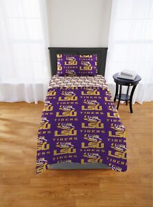 Lsu Tigers Twin Bed in a Bag (Rotary) Official Ncaa