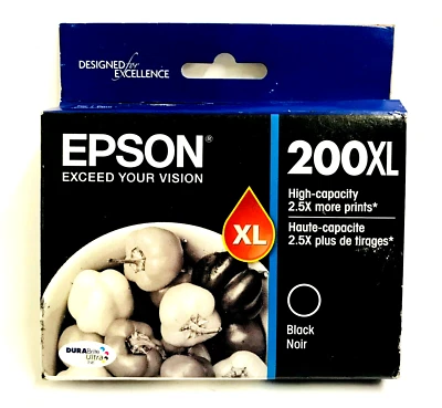 New Genuine Epson 200xl Black Ink Cartridge  WorkForce WF-2540 - Image 1 of 3