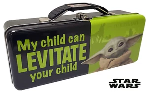  Disney Baby Yoda Star Wars The Mandalorian Pencil Tin Box School Stationary - Picture 1 of 3