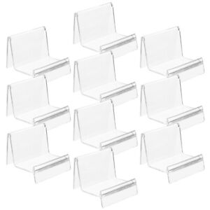 Clear Acrylic Business Card Holder Display Stand (10pcs)