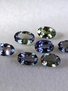 Lote al por mayor de tanzanita natural corte ovalado bicolor 3,20 CTS todo color sirena - Imagen 1 de 3
