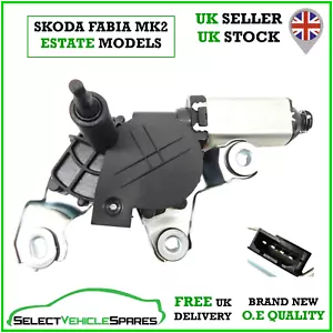 NEW SKODA FABIA MK2 5J ESTATE BOOT LID TAILGATE REAR WIPER MOTOR 5J9955711 08-14 - Picture 1 of 5