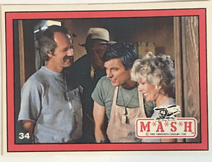 Mash 4077 Trading Card #34 Mike Farrell Alan Alda Loretta Swit