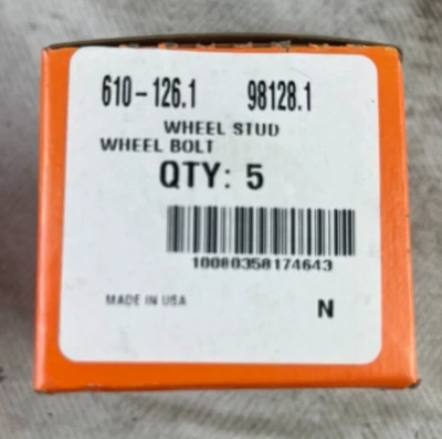 Wheel Lug Stud Dorman 610-126.1 - SINGLE STUD- - Image 1 of 4