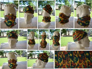 1x 'CAMO' Cabeza/Cara/Máscara/Cuello Tubo Multi-uso Bandana/Durag. SPF5, Bufanda/Envoltura. 010 - Imagen 1 de 12