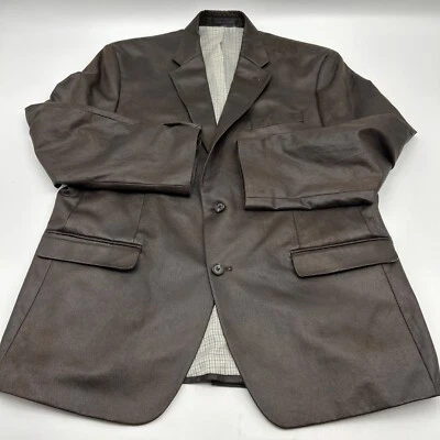 Ralph Lauren Green Label Leather Texture Sport Jacket Blazer Men’s Size 44R - Image 1 of 4