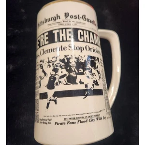 Pittsburgh Pirates Vintage “We’re the Champs” Serie Mundial Stein 1971 - Imagen 1 de 5