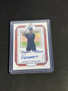 2025 Panini Baseball National Treasures Josuar Gonzalez BLUE Ecklar's AUTO 18/49 - Bild 1 von 2