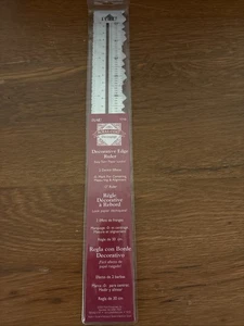 Plaid Royal Coat Decorative Edge Ruler - Picture 1 of 4