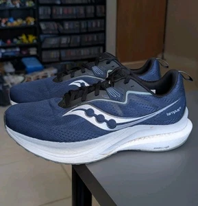 Scarpe da corsa Saucony Tempus 2 uomo taglia 10,5 blu navy/nero S20973-240 - Foto 1 di 10