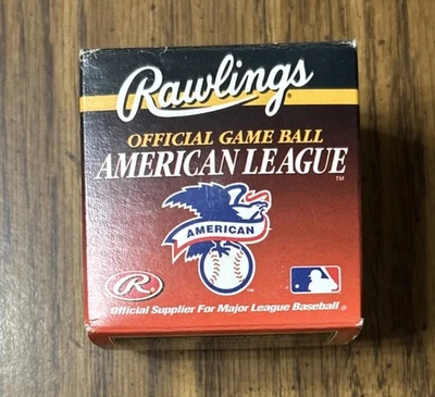 Vtg BLANK Official American League Ball Game Rawlings Unsigned MLB - Image 1 of 3