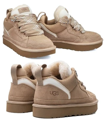 100% UGG Lowmel Sand Suede Mesh Sneakers Women's sizes 6 7 8 9 10 NEW in Box - Image 1 of 4