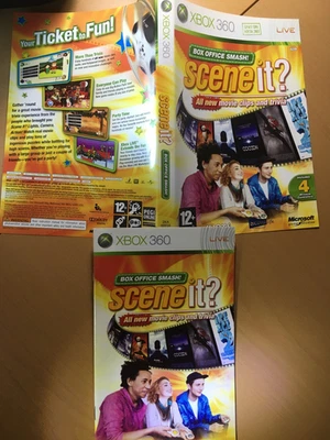 Scene it ?  XBOX 360 Official Cover Insert & Manual - Image 1 of 3