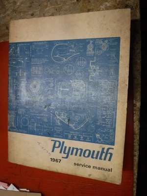 Plymouth Fury Barracuda 1967 Satellite Belvedere 426 Hemi manual de servicio de fábrica Foto 1 de 4